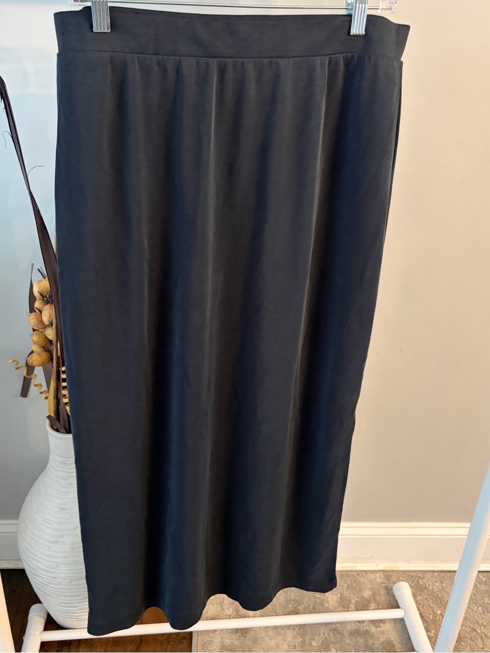 Lou & Grey Black Maxi Skirt with slit size large